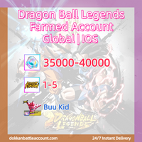 [ Global | IOS ] Dragon Ball Legends Farmed Account with 35k Gems UL Buu Kid