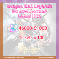 [ Global | IOS ] Dragon Ball Legends Farmed Account with 46k+Crystals 100Tickets