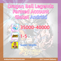 [ Global | Android ] Dragon Ball Legends Farmed Account with 35k+Crystals +1-5LF+UL Super Vegito
