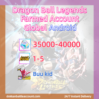 [ Global | Andriod ] Dragon Ball Legends Farmed Account with 35k Crystals+UL Buu Kid