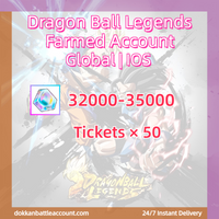 [ Global | IOS ] Dragon Ball Legends Farmed Account with 32k+Crystals+50 Tickets