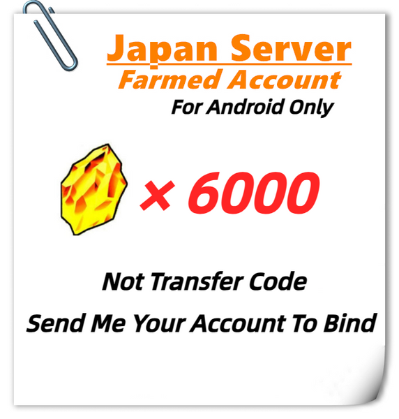 [Japan] Dokkan Battle Farmed Account 6000 DS for Android Only -Not Transfer Code-Need Bind
