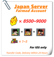 [Japan] Dokkan Battle Farmed Account 8500+ DS+Vegetto+Gogeta+Goku & Vegeta (Angel) for IOS Only