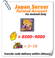 [Japan] Dokkan Battle Farmed Account 8500+DS Super Saiyan Goku for Android Only