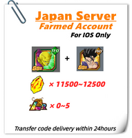 [Japan] Dokkan Battle Farmed Account 11500 DS Piccolo (Power Awakening) Ultimate Gohan for IOS Only