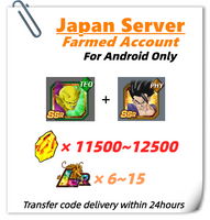 [Japan] Dokkan Battle Farmed Account 11500+DS Ultimate Gohan+Piccolo (Power Awakening) for Android  Only