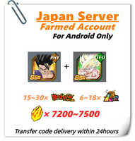 [Japan] Dokkan Battle Farmed Account 7200+DS With Ultimate Gohan+ Super Saiyan Goku for Android Only
