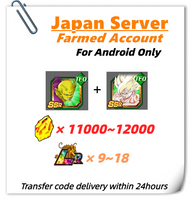 [Japan] Dokkan Battle Farmed Account 11000+ DS With Piccolo+Super Saiyan Goku for Android Only