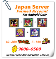 [Japan] Dokkan Battle Farmed Account 9000+DS 7TH Super Saiyan 4 Goku Vegeta Cooler Freeza Super Saiyan Goku for Android Only