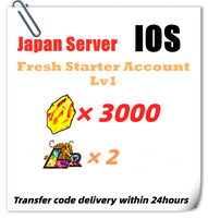 [Japan] Dokkan Battle Fresh Starter Account 3000 DS+ 2LR for IOS Only