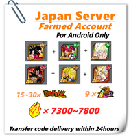 [Japan] Dokkan Battle Farmed Account 7300+DS 8th7th Anniversary for Android Only