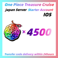 [Japan] One Piece Treasure Cruise Starter Account 4500 Gems+15~55 Limited Characters For iOS Only