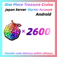 [Japan] One Piece Treasure Cruise Starter Account 2600 Gems With 15~55 Limited Characters For Andriod Only