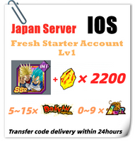 [Japan] Dokkan Battle Fresh Starter Account 2200 DS for IOS Only