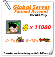 [Global] Dokkan Battle Farmed Account 11000 DS With Goku (Angel) & Vegeta (Angel) for IOS Only