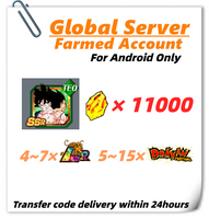 [Global] Dokkan Battle Farmed Account 11000 DS With Goku (Angel) & Vegeta (Angel) for Android Only