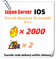 [Japan] Dokkan Battle Fresh Starter Account 2000 DS + 2LR for IOS