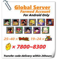 [Global] Dokkan Battle Farmed Account 7800+ DS With 8TH 7TH 5TH Goku (GT) Super Saiyan Gohan (Youth)  Gohan (Kid) Goku And Other Characters In Picture for Android Only