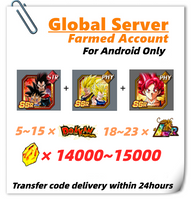 [Global] Dokkan Battle Farmed Account 14000+ DS With 8TH+Super Saiyan God Goku For Android Only