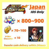 [Japan] One Piece Bounty Rush OPBR 800+ Gems With Shanks Blue Starter Account For IOS