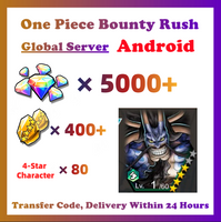 [Global] One Piece Bounty Rush OPBR 5000+ Gems 400+ Gold Fragments With Onigashima Kaido Starter Account For Android