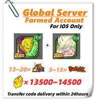 [Global] Dokkan Battle Farmed Account 13500+ DS With Piccolo (Power Awakening) Super Saiyan Goku for IOS