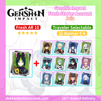 [Asia] Genshin Impact Starter Account - Tighnari Triple Event Banner 5★
