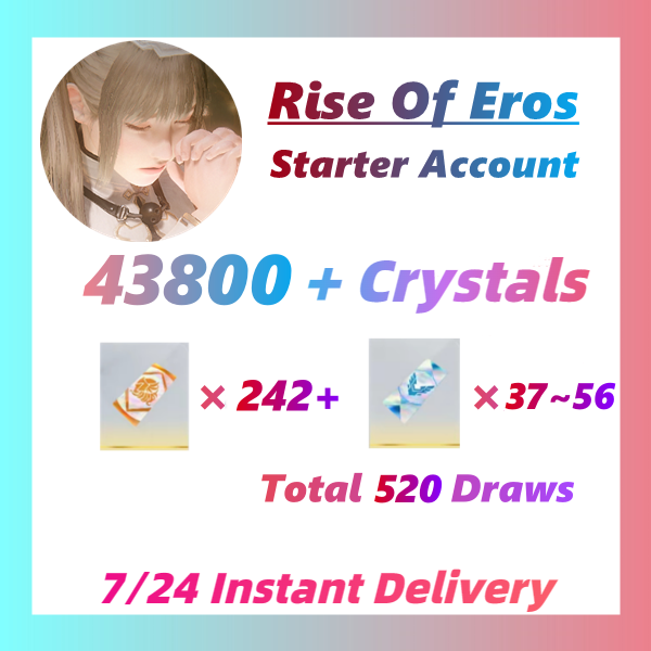 Rise Of Eros Starter Account Reroll 60000+ Dream Crystals 280+ Deity Contract 700+ Draws