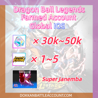 [ Global | IOS ] Dragon Ball Legends DBL Farmed Account With 30k~55k Crystals UL Super Janemba