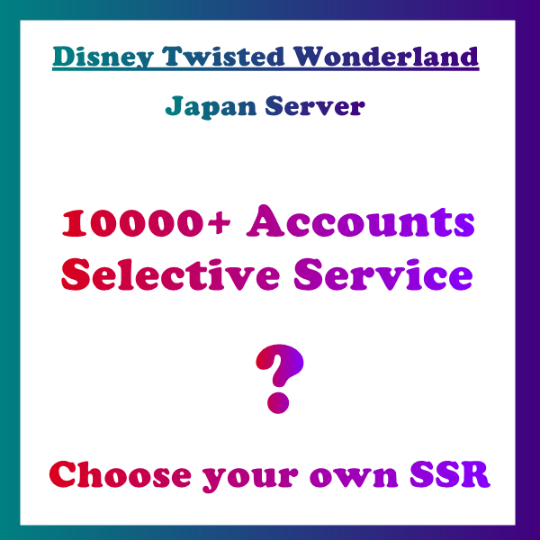 Disney Twisted Wonderland Starter Account 10000+ Accounts Selective Service