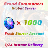Global Server Grand Summoners Reroll Starter Account with 1000 Crystals
