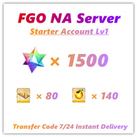[NA] FGO Starter Account 1500 SQ 80 Summon Tickets Fate Grand Order
