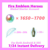 [Global] Fire Emblem Heroes FEH starter account💎1650+ orbs