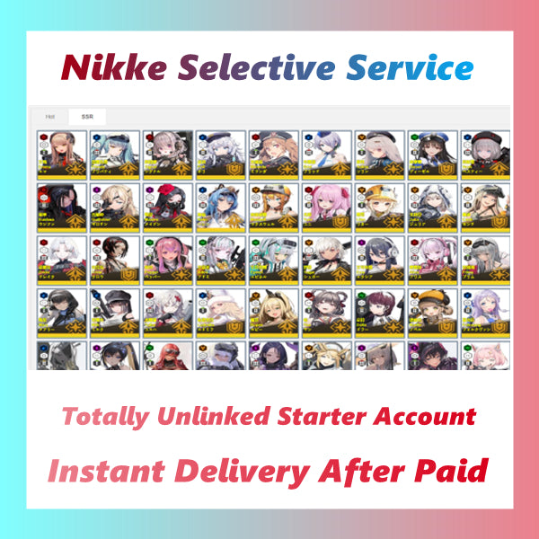 NIKKE: Goddess of Victory Starter Unlinked account Selective Website Service
