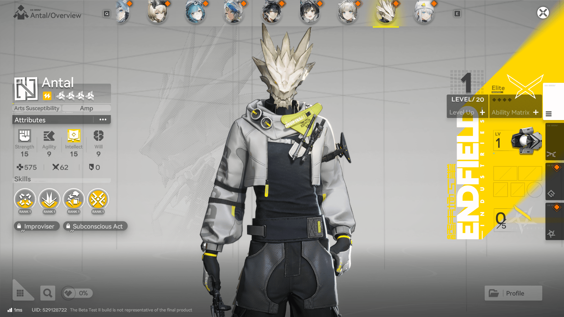 Antal Arknights Endfield Operator