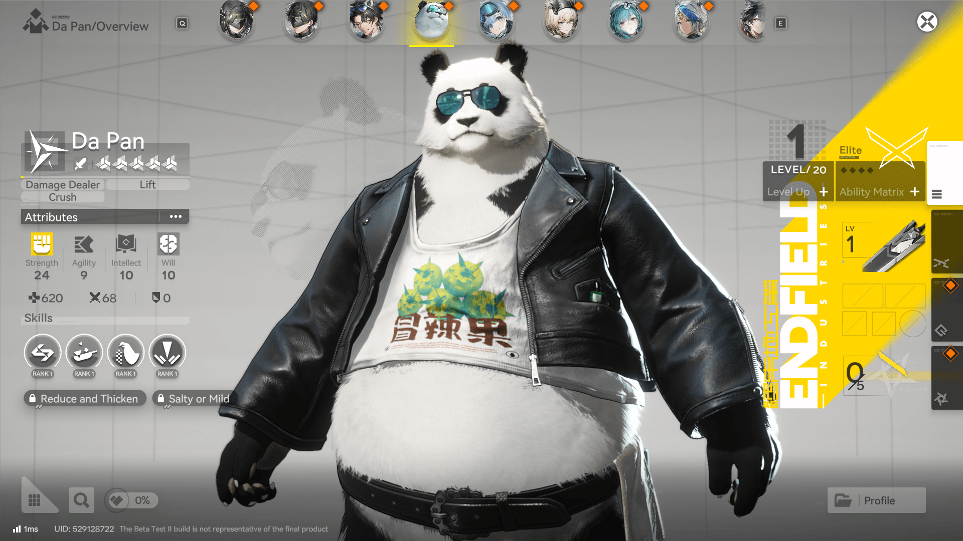 Da Pan Arknights Endfield Operator